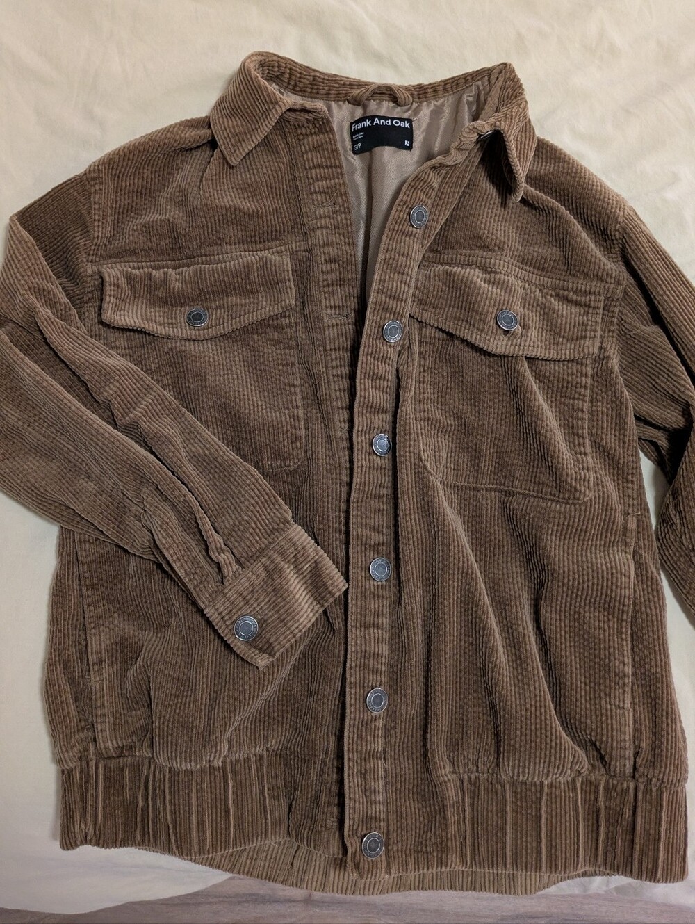 Frank And Oak Corduroy Bomber Jacket
